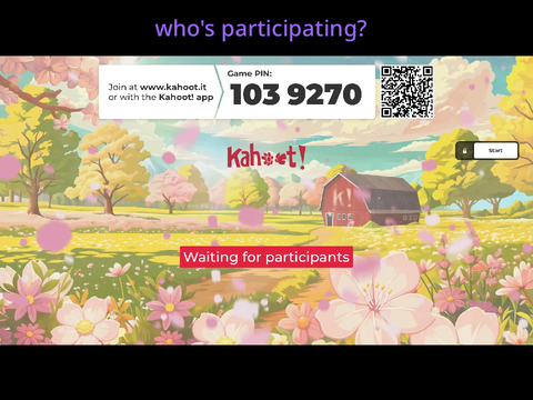 I'm starting a kahoot!! :D