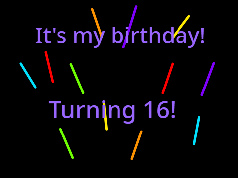 It's my birthday!