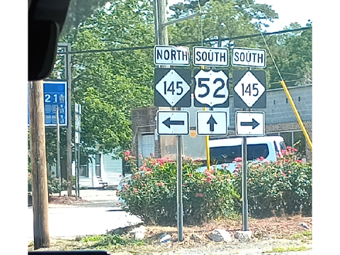 nc-145 intersection with us-52