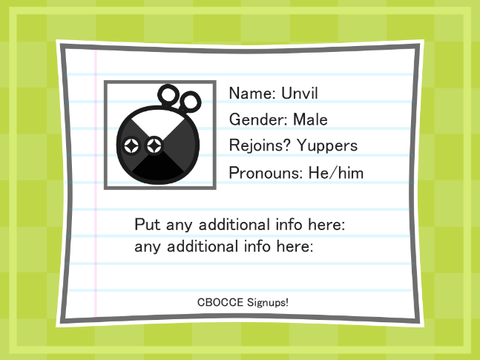 CBOCC: Unvilcore | Signups [;D] 