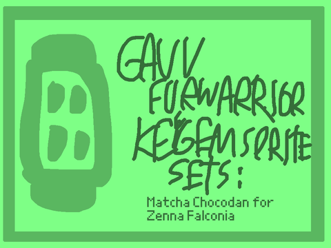 Gavv FurWarrior Key Gem Sprites Sets - Matcha Chocodan Key Gem for Zenna