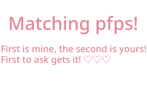 {CLOSED} Who wants to match w/ me?