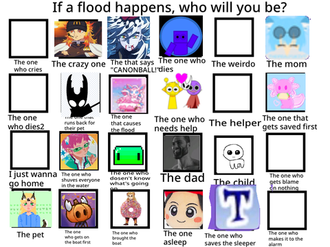 If a flood happens, who will you be? REMIX THIS remix remix remix remix remix remix remix rem… remix