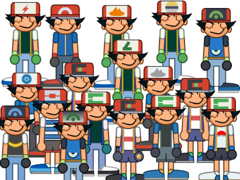 Ash Variants - Pokémon 