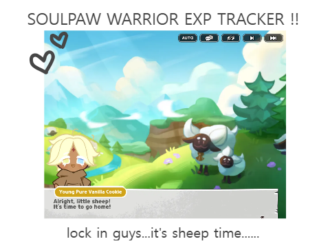 ☆ soulpaw warrior exp tracker