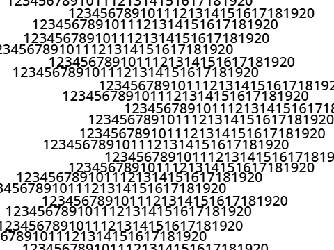 荒ぶる1~20の数字(?)