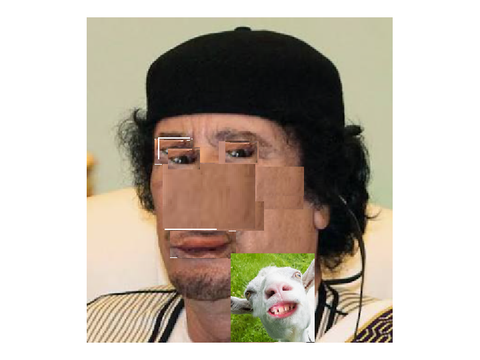 GADDAFI GOAT TANTRUM