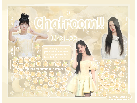 ˖ ֹ੭୧ chatroom ⊹ ࣪ ⑅