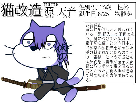 猫改造:『レーゾンデートル[存在意義]』