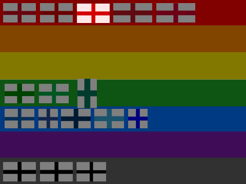 collab: the crosses of every color