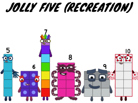 Jolly Numberblocks 5-10 Recreation