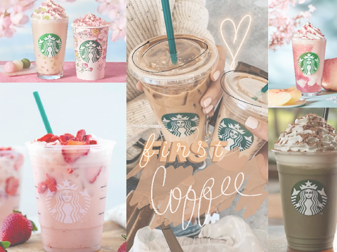 -Starbucks Coffee banner aesthetic-