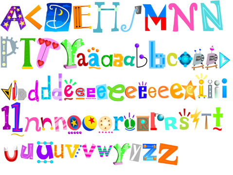 Some of AliJay's Jumbled Font Logo stuff remix