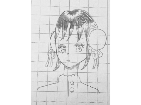女の子描いてみた⑧