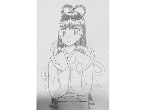 女の子描いてみた⑨