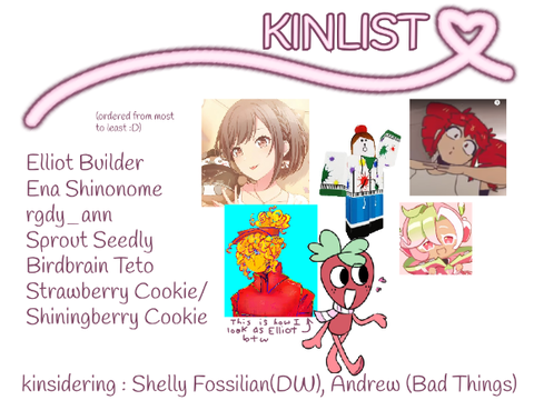 kinlist + yumes !! ♡ (wip)