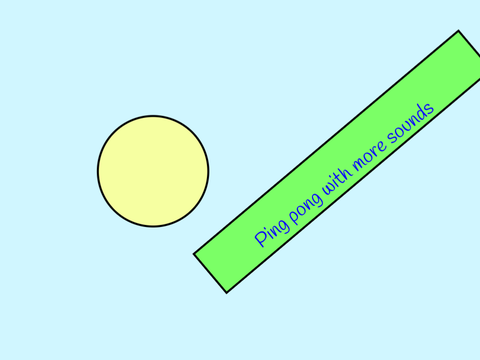 Pong Game with More Sounds