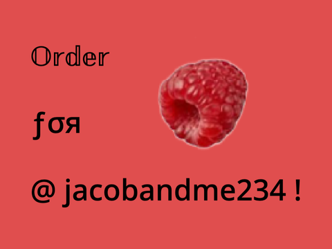 Order for @jacobandme234