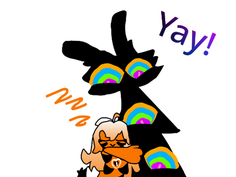 Jax gets his hug (cuddle whatever you want to call it)