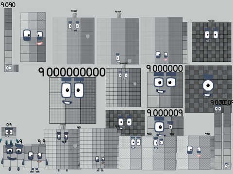 Numberblocks band Nines