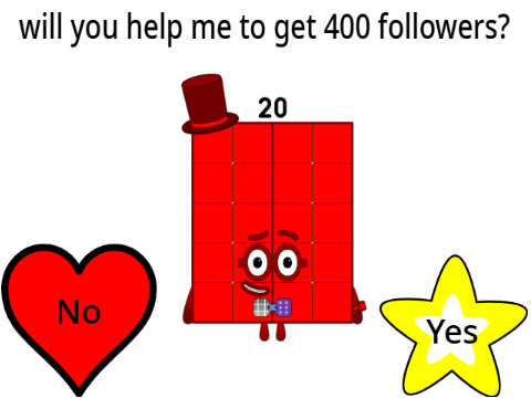 will you help me to get 400 followers?