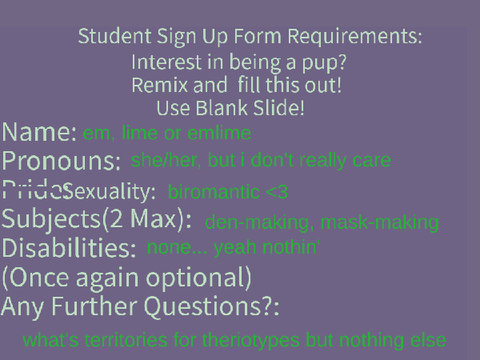 emlime's sign up :)