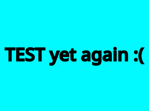 A test for an upcoming project