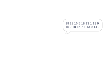 Username in numbers.
