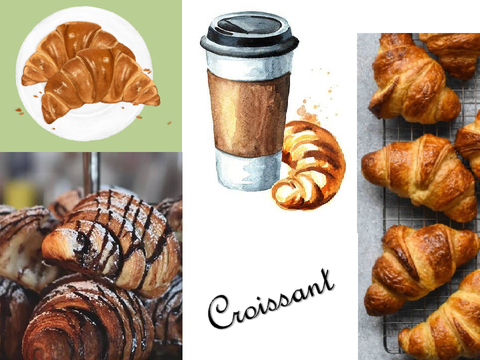 -Aesthetic croissant banner-