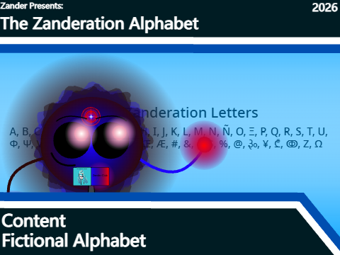 The Zanderation Alphabet
