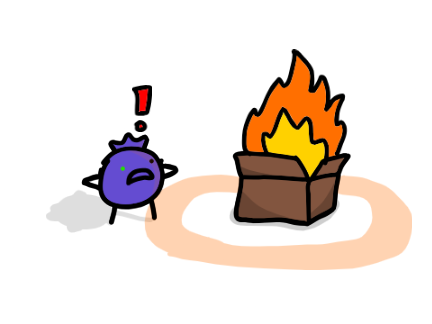 I un-set fire to the box.