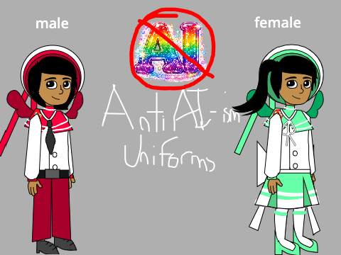 Anti AI-ism Uniforms + Info on Anti AI-ism #NoAIOnScratch