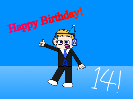 The birthday boy is here!