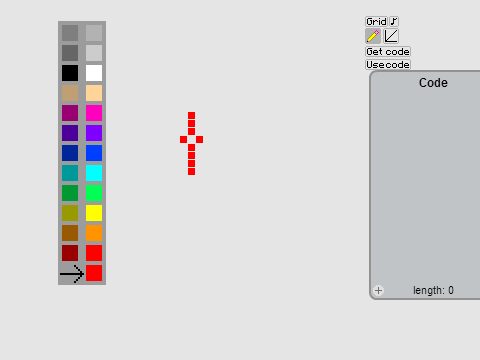 [REMIX]32x32 Pixel Art Maker With Data compressor.