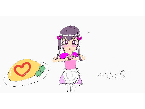 メイドちゃん描いてみた♡