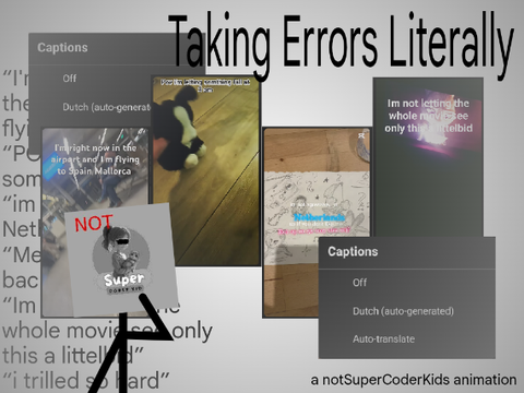 Taking Errors Literally