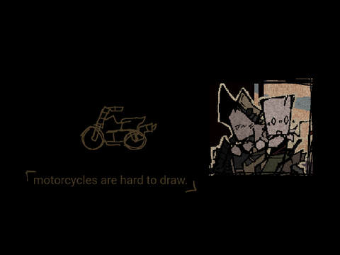 motorcycles are hard to draw.