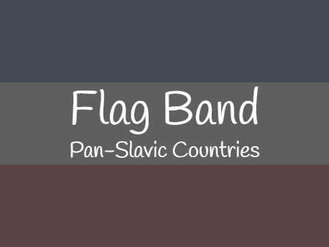 flag band: pan-slavic countries
