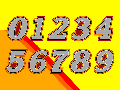 Front Row Numberset