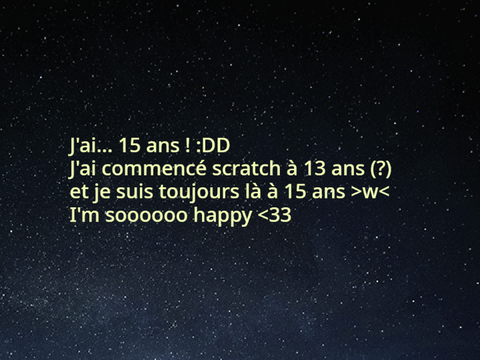 G 15 ans >v<