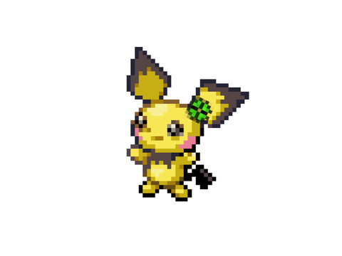 Shamrock pixel sprite because I’m bored