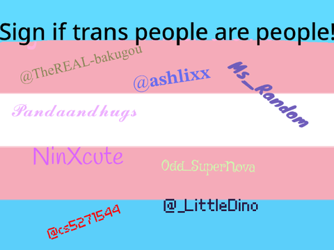 Sign If Trans People Are People!! remix