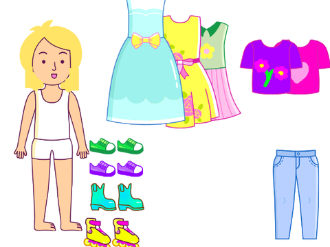 Girly dress-up