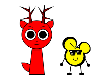 Robert teamed up with Dean the deer!