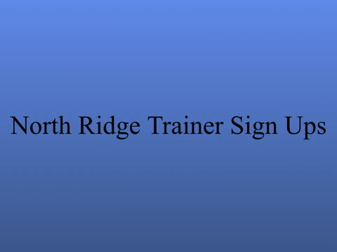 Northern Pines Riding Instructor Sign-up