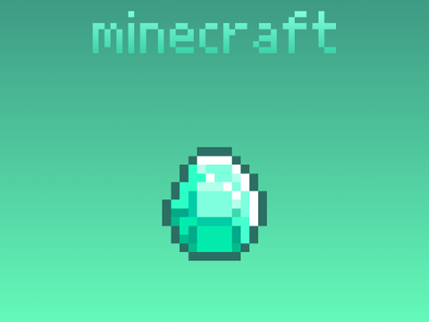 マイクラ　ダイヤモンド　ドット絵