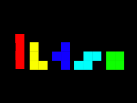 tetromino band during night 