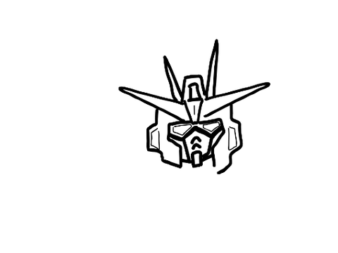手書きでフリーダムガンダム