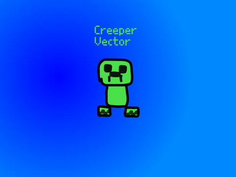 Custom made creeper vector