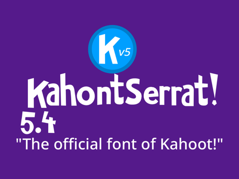 KahontSerrat: The Official Font of Kahoot (5.4)